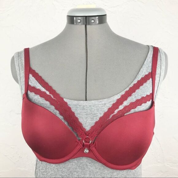 Adore Me NEW Red Smooth Padded underwire Bra 32C - Picture 1 of 8